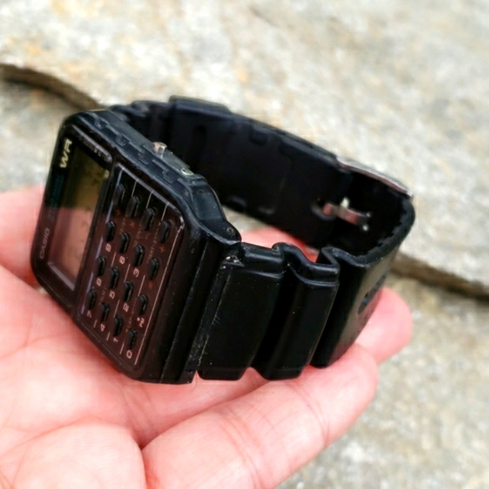 Vintage Casio Calculator Alarm Chrono Wrist Watch - Picture 4 of 8